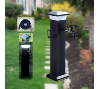 Grifo solar LED for exteriores resistente a la congelación for uso en todas las estaciones(With Long Faucet+spray Gun,60CM)