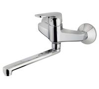 Grifo De Cocina Teka Monomando Mural Mtp 025 Color Cromo Ref 460250200 Caño Giratorio