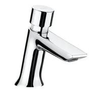 Grifo temporizado de lavabo con pulsador de acabado cromado Instant Eco Roca
