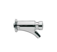 Grifo temporizado de lavabo para empotrar en mural con acabado cromado y pulsador de mando Tempo Basic TRES