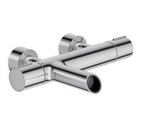 Grifo termostático mural de baño y ducha JACOB DELAFON Personalizable (3 colores de aireador incluídos) Agua en cascada Forma de bambú Máxima seguridad TOOBI E8992-CP