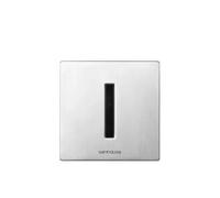 Grifo urinario electrónico de pared a pilas 14 cm acero inoxidable cepillado Unit de Unisan