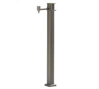 Grifo vertical con columna de agua, 304 Stainless Steel Vertical Faucet With Brass Valve, Hose Holder, Side Inlet, Single(Side Water Inlet,Single faucet)