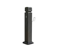 Grifo vertical de columna de agua para jardín al aire libre, resistente a la intemperie, de aluminio, resistente a la congelación, diseño de un solo agujero para una fácil instalación, ideal para