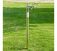 Grifo vertical de columna de agua para jardín, distribuidor de agua anticongelante para riego y lavado al aire libre, fácil instalación (100 cm), perfecto para uso en jardín