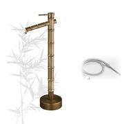 Grifo vertical independiente de columna de agua para jardín, anticongelante, fuente de espiga al aire libre para patio y patio trasero, función de agua de 27 pulgadas, color único