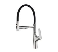 Grifos Cocina Fregadero Flexible Grifo Extraible Cocina 3 Modos Giratorio Universal 360,Cepillado