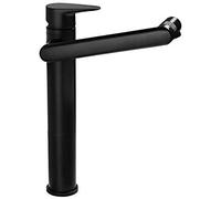 Grifos de Agua, Grifo de champú Negro, frío y Caliente, baño de Cobre Giratorio de 720 ° en el Escenario, lávese la Cara, Grifo de Pintura para Lavabo, Grifo de Agua para baño del Norte de Europa,a