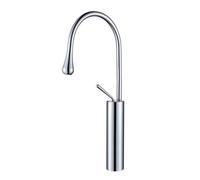 Grifos de baño Fregadero mezclador para lavabo alto Grifo alto Grifos para lavabo gourmet Grifo de agua Frío caliente 360 Grifos Grúa Latón Negro, Grifo cromado, CHINA