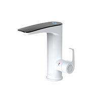 Grifos de baño,Grifo eléctrico con Calentador de Agua sin Tanque,Grifo de Agua Caliente instantánea,Grifo de Fregadero de baño,Grifo de Calentamiento rápido con Pantalla LED de Temperatura,Grifo de