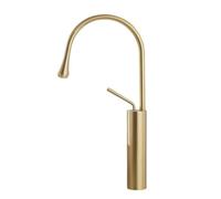 Grifos de baño Mezclador de lavabo alto Fregadero alto Grifo Grifos de lavabo gourmet Grifo de agua Frío caliente 360 Grifos Grúa Latón Negro, Grifo de oro cepillado, CHINA