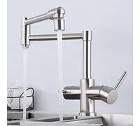 Grifos de Cocina 3 en 1 de ósmosis inversa Plegables de latón Cepillado con 2 Modos de Agua Potable.