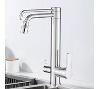 Grifos de Cocina Cromados Grifo de Agua Potable de 3 Vías Grifo con Filtro de Agua Grifos de Cocina para Agua Potable Mezclador de Fregadero Alto con Caño de Doble Modo Grifos Mezcladores de Cocina