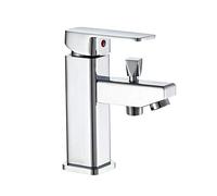 grifos de cocina fregadero grifo lavabo grifo osmosis Lavabo grifo de agua fría y caliente de un orificio lavabo para baño con ducha válvula mezcladora de agua multifuncional de doble propósito