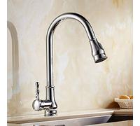 Grifos de Fregadero de Baño, Acabado Cromado Frío Y Caliente, Extraíble, Fregadero de Cocina Y Grifo Mezclador de Lavabo de Baño, GCBKOPY