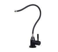 Grifos de lámpara de araña 1/4 '' Filtro de agua potable de ósmosis Toque Negro de acero inoxidable Negro de agua limpia Agua para beber LWX