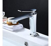 Grifos de Lavabo Grifos mezcladores de Lavabo Grifos de Lavabo de baño Grifo de Lavabo de una Sola Palanca Grifo de baño de latón Caliente y frío Grifo de Lavabo de un Solo Orificio montado en la enc