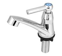 Grifos de Lavabo, Plástico ABS de Cromo Pulido Grifo de Agua Fría Individual Grifo de Baño Accesorios de Fregadero de Cocina, 3 Tipos Mezcladores de Grifo de Lavabo de Baño(Una palabra G1 / 2)