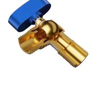 Grifos de válvula de llenado de ángulo de baño, válvula de flujo grande cromada gris, Material de latón grueso, accesorios for calentador de agua(Pair chrome)