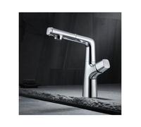 Grifos del fregadero, grifo de baño, extraer el grifo del fregadero del baño del lavabo del lavabo para el grifo elevable para el baño 2 modos de cuenca grifo de baño de un solo manejo con líneas de