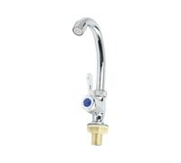 Grifos mezcladores de cocina, construcción de acero de plástico, grifo de una sola manija, solo frío, fácil de instalar para caravana, bar, lavabo, espacio estrecho
