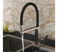 Grifos mezcladores de Cocina, grifos de Palanca para Fregadero, Grifo de Lavabo con Forma de Jirafa y caño Giratorio, Grifo de Cocina de Europeo, grifos Retro de Agua fría y Caliente, Grifo gi