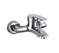 Grifos mezcladores de ducha para baño, mezclador monomando de ducha, válvula mezcladora de ducha de latón, grifos mezcladores de ducha de pared, válvula mezcladora de ducha manual de cerámica fría y