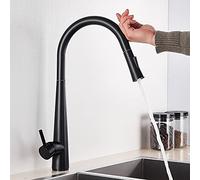 Grifos mezcladores para Fregadero de Cocina Grifo de Cocina Blanco con Sensor táctil, grifos mezcladores de Cocina extraíbles Blancos, grifos mezcladores de Modo de rociado con Sensor inteli