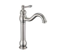 Grifos mezcladores para Lavabo Grifo de baño Alto Bronce Antiguo Mezclador Cubierta con Agua Caliente y fría Cocina Elegante Uso doméstico Comercial.