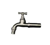 Grifos Murales Fregona de baño de Acero Inoxidable for jardín, Grifo Largo for Fregadero, Montaje en Pared for lavandería, grifos de Agua fría, 1 ud. (Color : A Long)