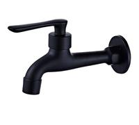 Grifos Murales Grifo de latón Negro, grifos de jardín al Aire Libre for Lavadora, Limpieza de lavandería, Grifo de fregona for Inodoro (Color : Model 5)