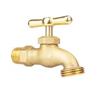 Grifos Para Exteriores Grifo de agua latón for jardín al aire libre con interruptor giratorio y cierre for riego lavadora(8102)