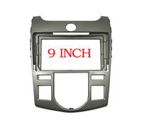 (GRIGIO) Cruscotto per autoradio KIA FORTE MANUALE AC con pantalla de 9 pulgadas, instalación y montaje