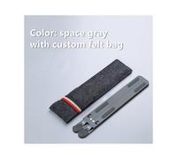 (Grigio scuro) Supporto pieghevole per laptop in lega di alluminio, supporto da scrivania raffreddante