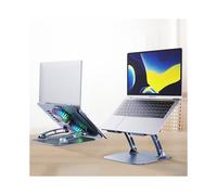 (Grigio) Supporto di raffreddamento per ventola per laptop Supporto pieghevole per laptop Altezza regolabile