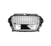Griglia Paraurti Anteriore Compatible Con A3 A4 B8 B8.5 A5 RS3 RS4 RS5 2008-2022 Rejilla Parachoques Delantero Del Automóvil Parrilla De Malla De Nido Abeja Con Soporte De Placa Piezas De Automóvil(20