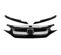 Griglia Paraurti Anteriore Compatible Con Civic 10.a Generación 2016 2017 2018 2019 2020 2021 Parrilla Delantera Auto Parrilla Carreras Parrilla Divisora Parachoques Superior Capó Parrillas Malla(16