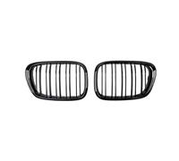 Griglia Paraurti Anteriore Compatible Con Para E39 525 528 1999 2000 2001 2002 2003 2004 Serie 5 Parachoques Delantero De Coche Rejilla Riñón Pieza Repuesto Parrilla De Línea De Listones Dobles(Glossy