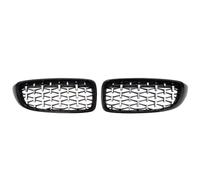 Griglia Paraurti Anteriore Compatible Con Para F32 F33 F36 F80 F82 425i 430i 440i 435i 2013 2014 2015 2016 2017 2018 Parachoques Delantero Parrilla De Riñón Rejilla De Carreras De Diamantes(Silver+Bla