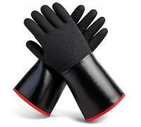 Grill Armor - Guantes de barbacoa - Guantes de horno resistentes al calor extremo 500.0 °C para cocinar, asar, hornear, acampar - Manejar alimentos calientes en la cocina, ahumador, hierro fundido,