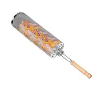 Grill BBQ NET TUBE, Rolling Cage Net Grillkörbe | Rolling Grillkörbe, Edelstahl Grillkaskin zylinder für Fleisch Fischsch