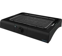 Cecotec Barbacoa eléctrica de sobremesa de 2400 W, Parrilla Inoxidable y Altura Ajustable a 3 Niveles, 18/10 Steel, Color Negro Acero, PerfectSteak 4200