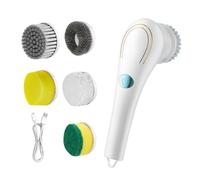 Grill Cleaner, Cleaning Brush, 9.57x2.83x3.74 Inches, Rechargeable Power Scrubber, Waterproof Head Cleaning Equipment for Kitchen, Bathroom, Stove, Grout, Carpet, Furniture, Tiles, Appliances, Outdoor