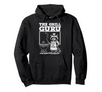 Grill Dad Guru BBQ Grill Raccoon Parody Sudadera con Capucha