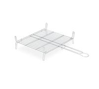 ."Grill doble galvanizado 40 x 45 cm, Parrillas Dobles Galvanizadas para Brasas de Leña - Experiencia de Asado Superior"