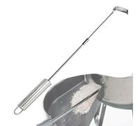 Grill Hoe,Stainless Steel Removal For BBQ | BBQ Elongated Cleaning ToolGrill Hoe - 45x10x3cm Scraper | Coal Fits For Fire For Fireplace And Pizza Oven