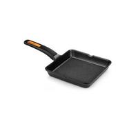 BRA Braisogona A431322 Efficient Plus - Parrilla cuadrada (aluminio, 22 cm), color negro