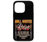 Grill Master Recipe Funny BBQ Pit Master Grill Grunge Carcasa para iPhone 13 Pro