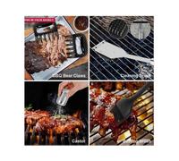 Grill Master's Delight: BBQ Tool Set, Stainless Steel Carrying Case, Ideal Gift for Outdoor Cooking Enthusiasts, Heat-Resistant Tools for Your Next