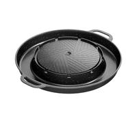 Grill Pans Hotpot 2 In 1, 33.5x22x4cm Indoor Grill Pan | Nonstick Aluminum Alloy Portable Household Appliances For Griddle Smoker Oven Table Cooking Kitchen Camping